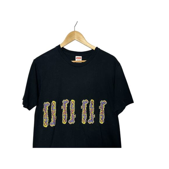 SS18 MARK GONZALES SUPREME Repeating Logo GONZ LOGO Graphic T-Shirt Medium - Picture 2 of 4